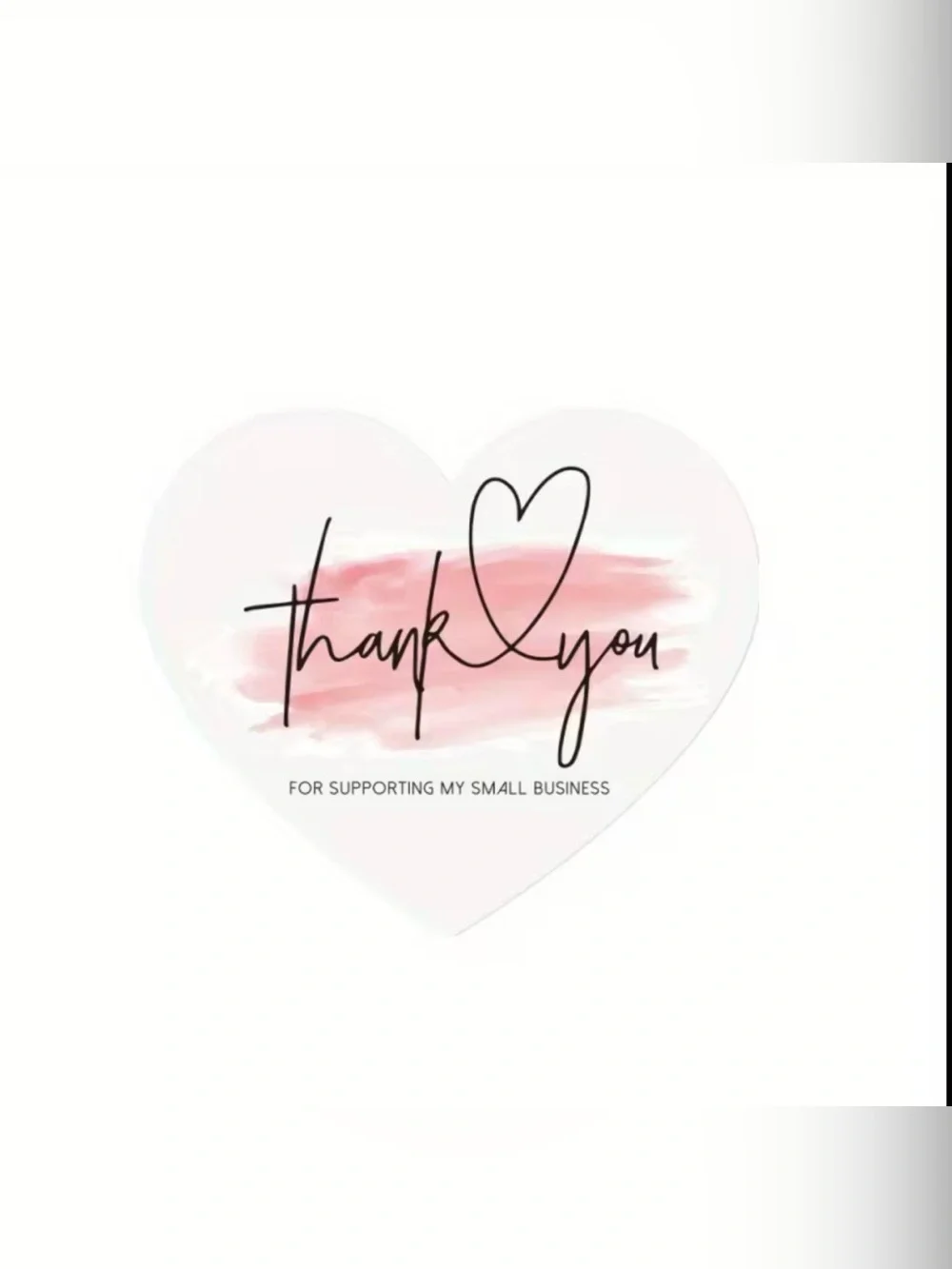 Thank you! Heart shaped cards 50